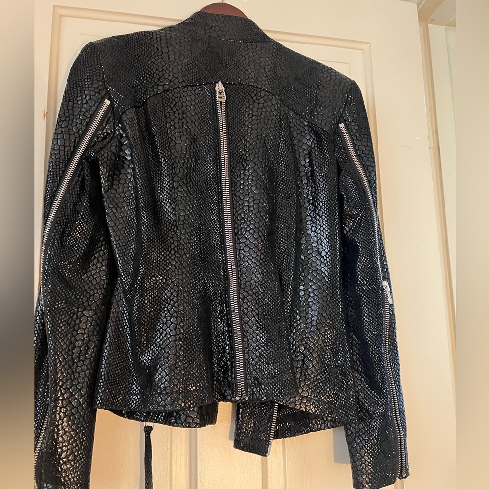 Zipper Reptile Print Jacket - image 3
